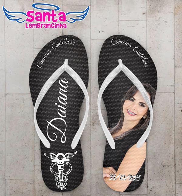 Chinelo Formatura Ciências Contábeis Personalizado COD 3064