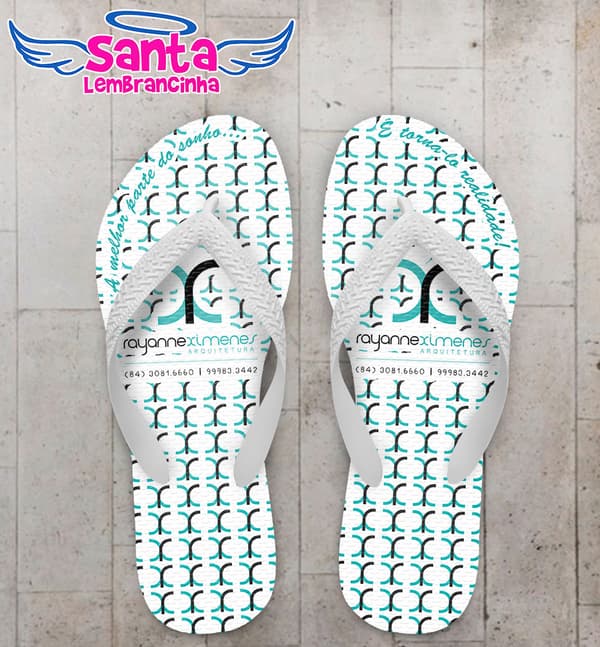 Chinelo Corporativo Escritório de Arquitetura Personalizado COD 3156