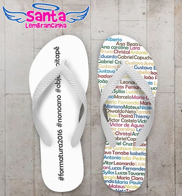 Chinelo Formatura Terceirão Nomes- Personalizado COD 3086
