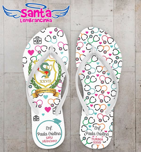 Chinelo Formatura Enfermagem COD 3293