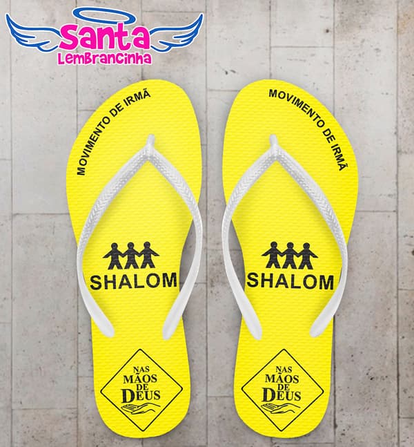 Chinelo Corporativo Igreja Shalom Personalizado COD 3154