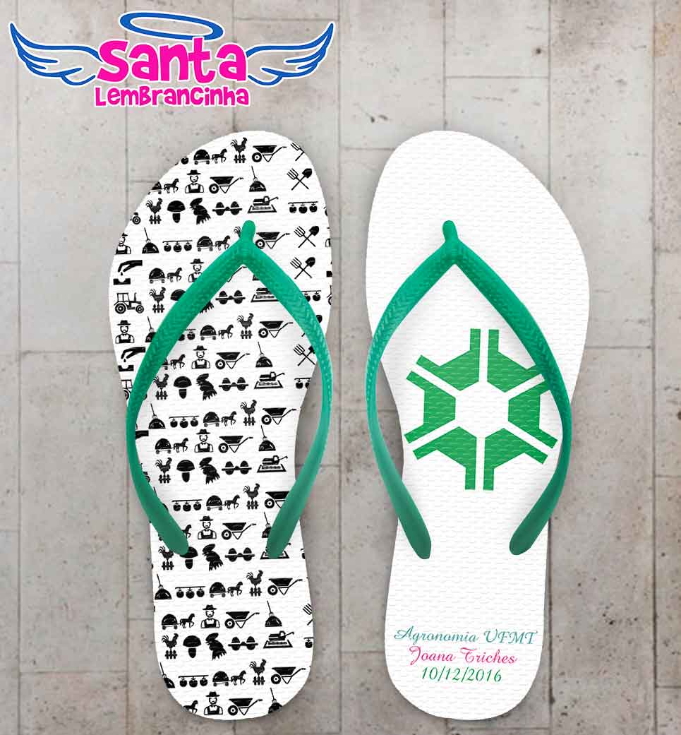 Chinelo Formatura Agronomia Personalizado COD 3056