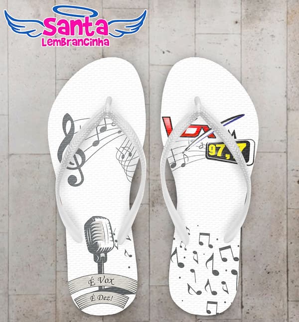 Chinelo Corporativo Rádio Vox Personalizado COD 3155
