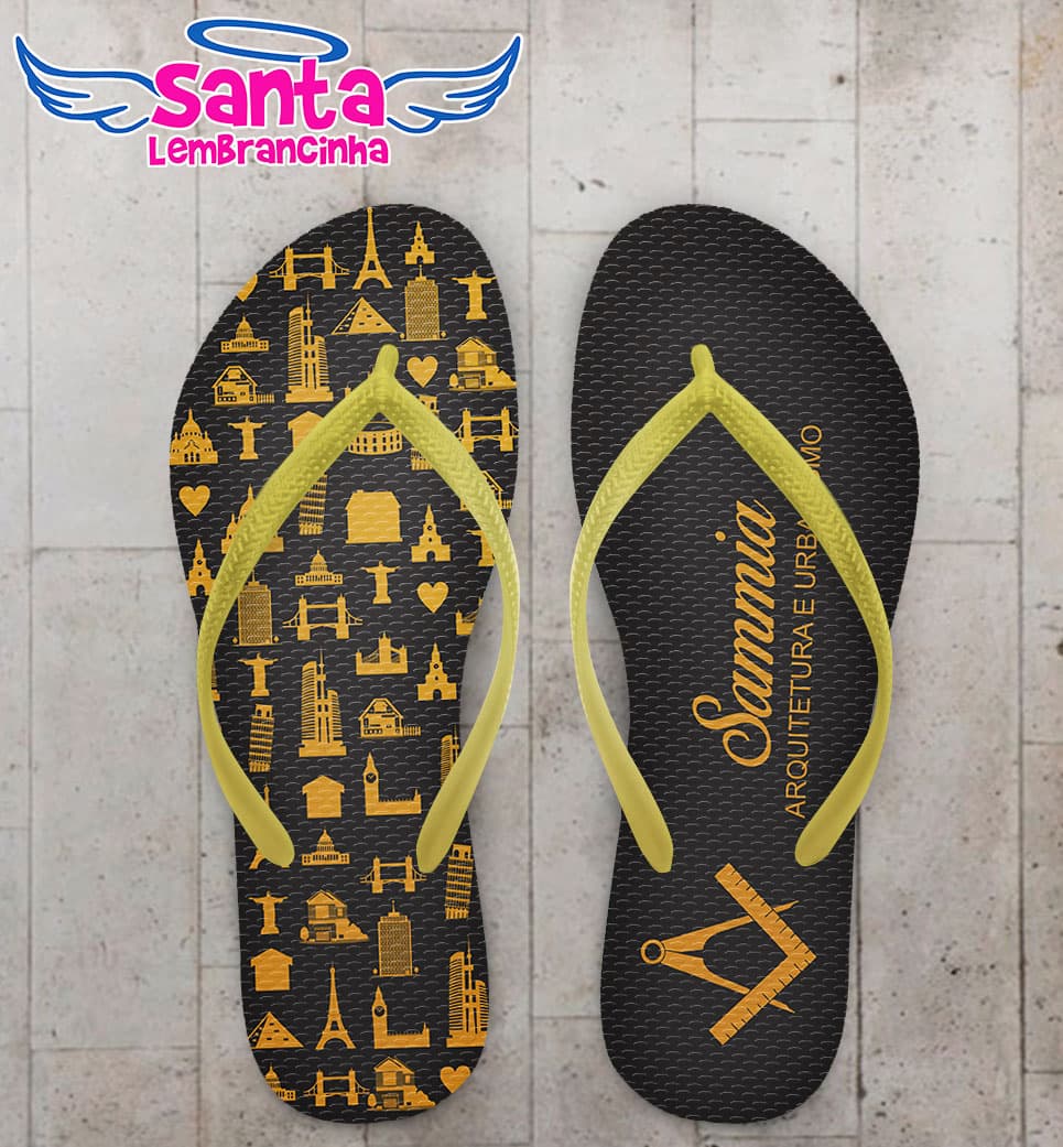 Chinelo Formatura Arquitetura Personalizado COD 3090