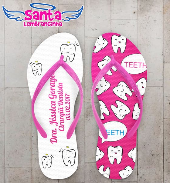 Chinelo Formatura Odontologia Personalizado COD 3206