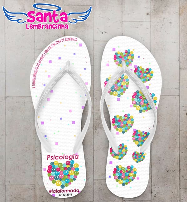 Chinelo Formatura Psicologia Personalizado COD 3049