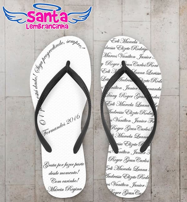 Chinelo Formatura Terceirão Nomes Personalizado COD 3110