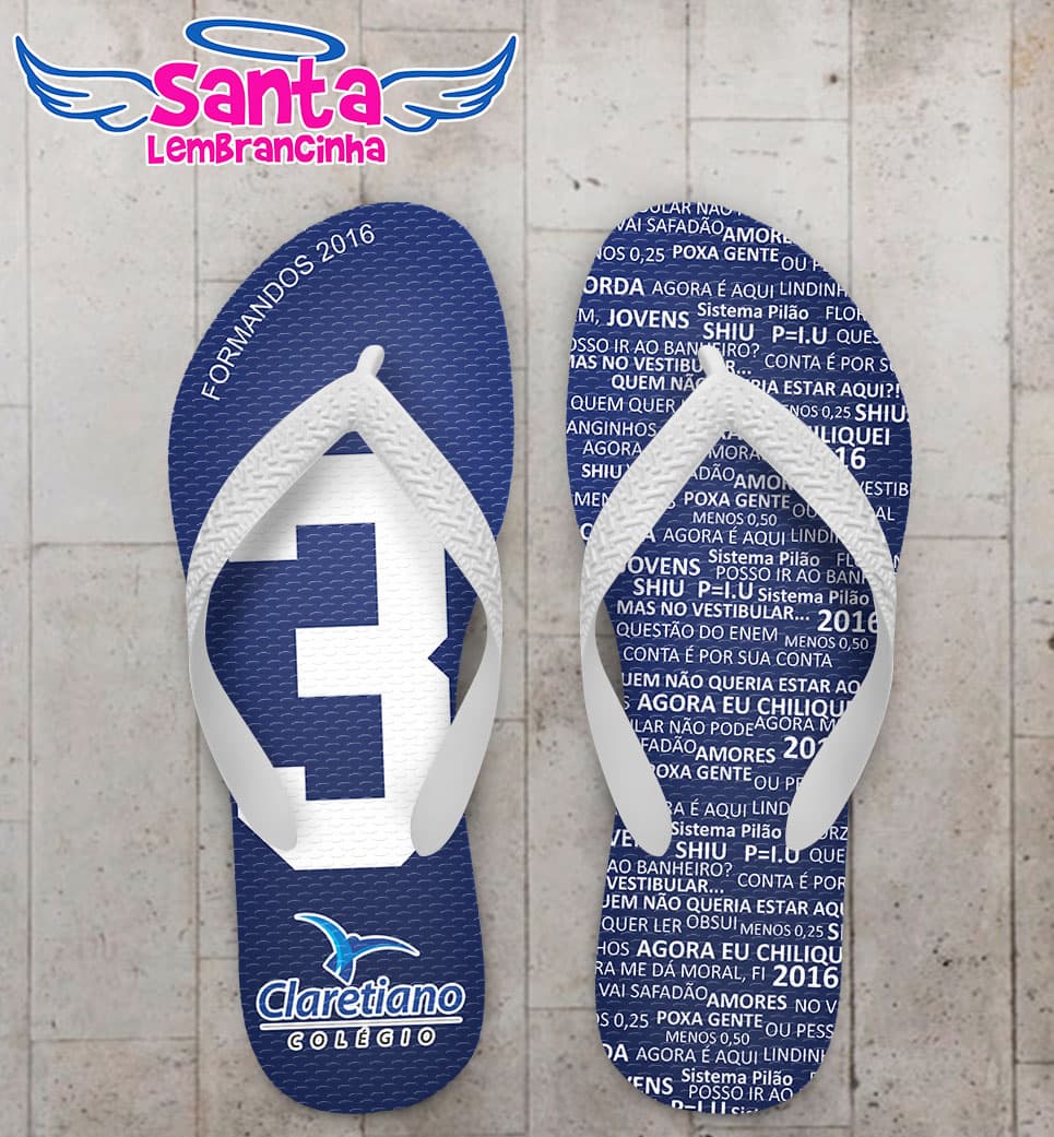 Chinelo Formatura Terceirão 3 - Personalizado COD 3082
