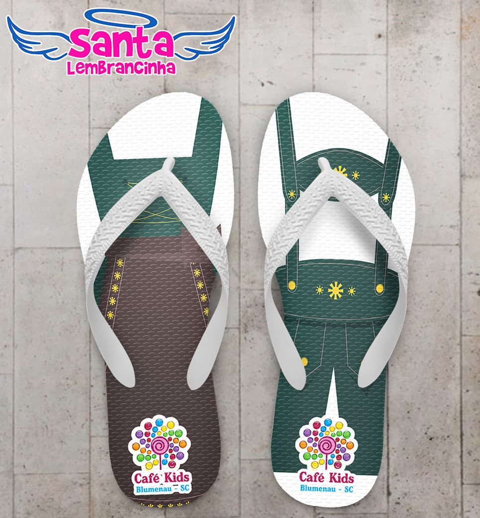 Chinelo Infantil Oktoberfest Roupa Frida e Fritz COD 3481