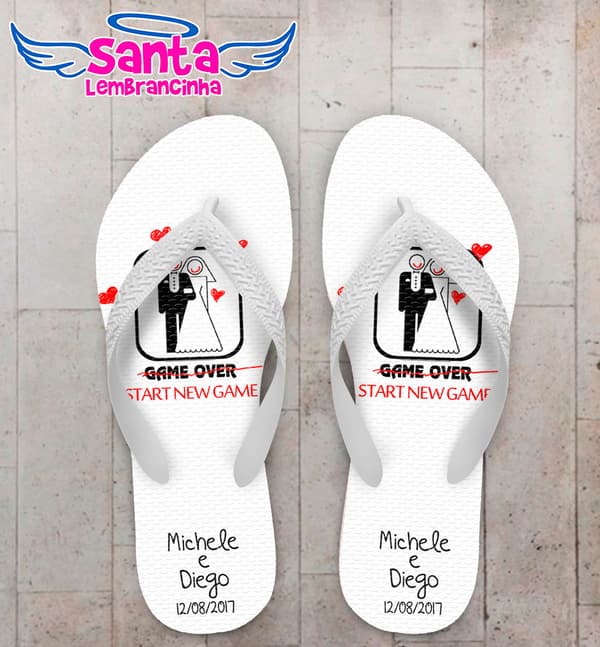 Chinelo Casamento Game Over, New Game COD 3428