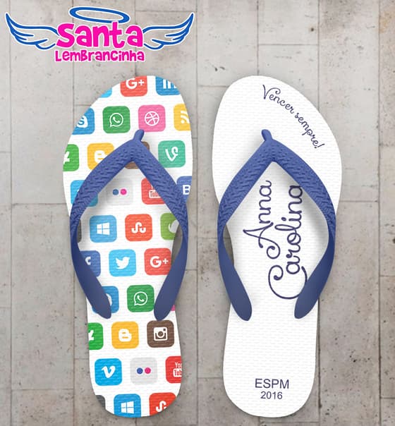Chinelo Formatura Mídias Sociais COD 3492