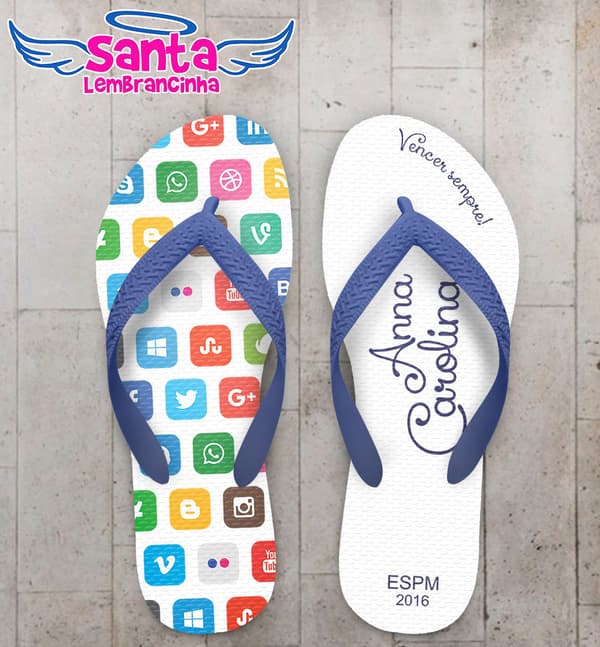 Chinelo Formatura Mídias Sociais COD 3492