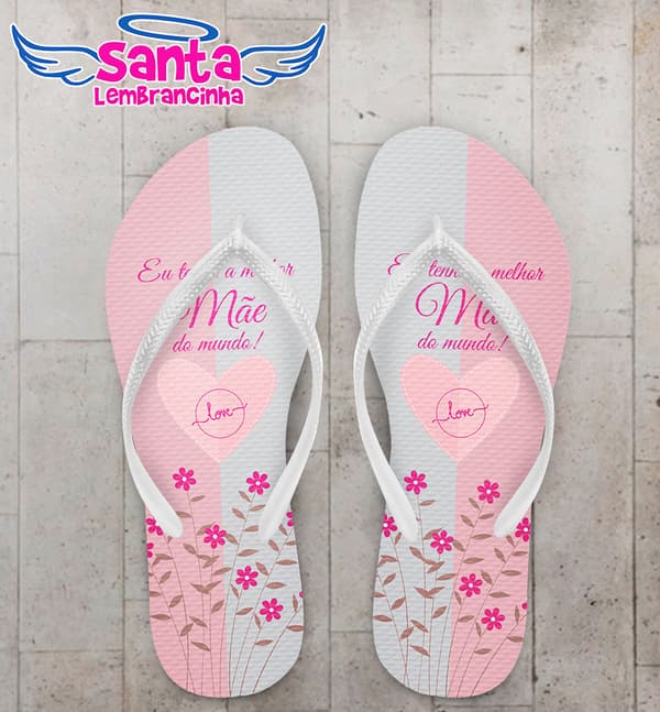 Chinelo Personalizado Dia das Mães COD 3353