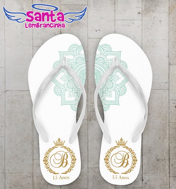 Chinelo 15 Anos Debutante Mandala COD 3563
