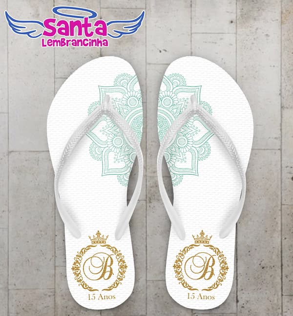 Chinelo 15 Anos Debutante Mandala COD 3563