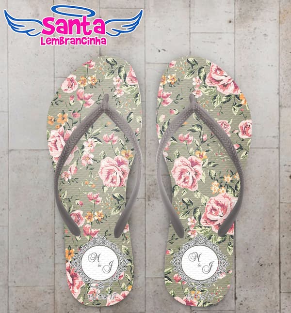 Chinelo Casamento Verde Aspargo COD 3445