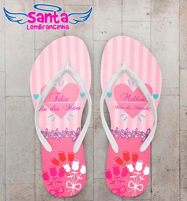 Chinelo Personalizado Dia das Mães COD 3349