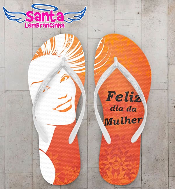 Chinelo Dia Internacional da Mulher COD 3333