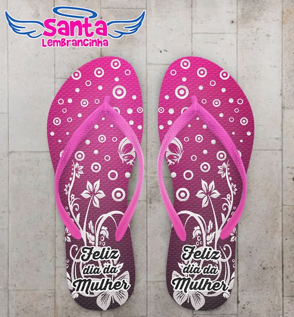 Chinelo Personalizado Dia da Mulher COD 3336