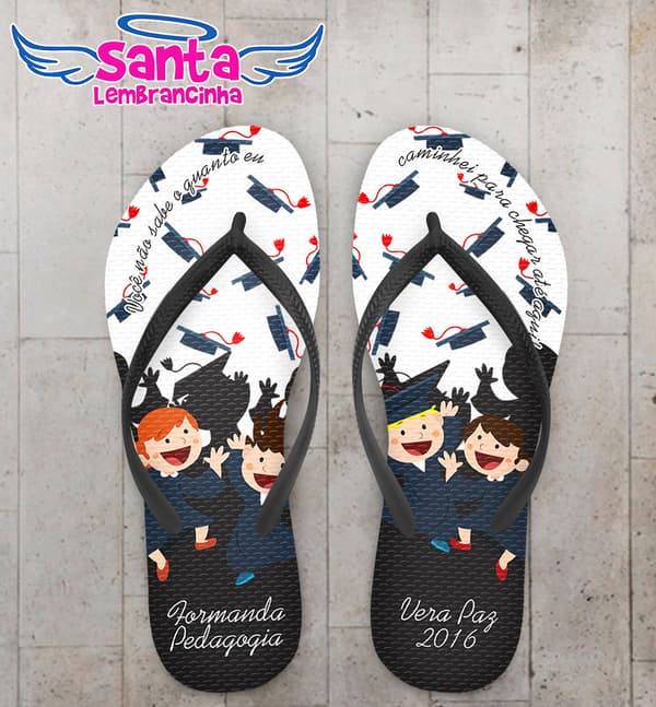 Chinelo Formatura Pedagogia Formandos COD 3425