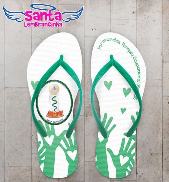 Chinelo Formatura Terapia Ocupacional Coração COD 3432