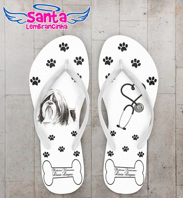 Chinelo Formatura Medicina Veterinária, Shih-Tzu COD 3580