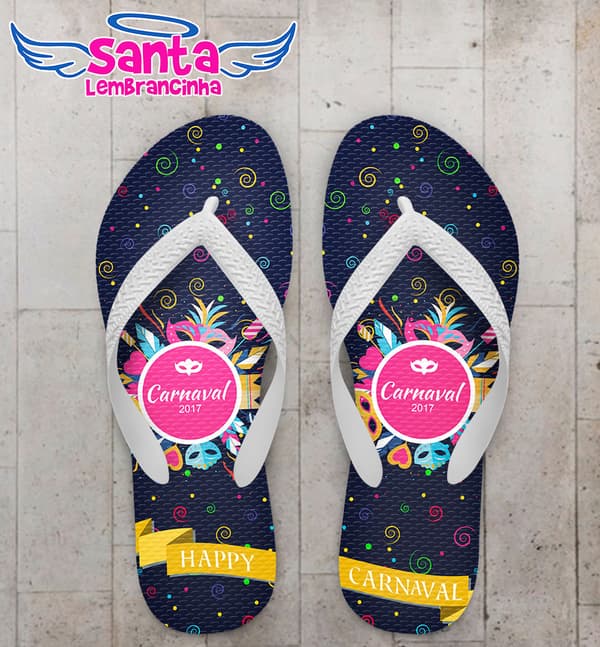 Chinelo Carnaval 2017 Personalizado COD 3372