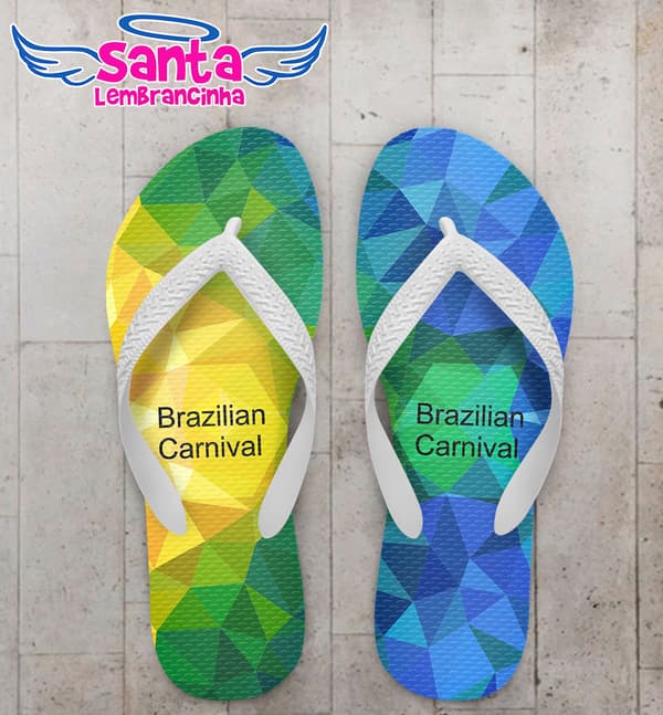 Chinelo Carnaval Samba Brasil COD 3376