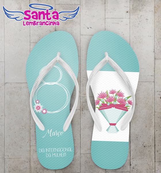 Chinelo Dia da Mulher COD 3322