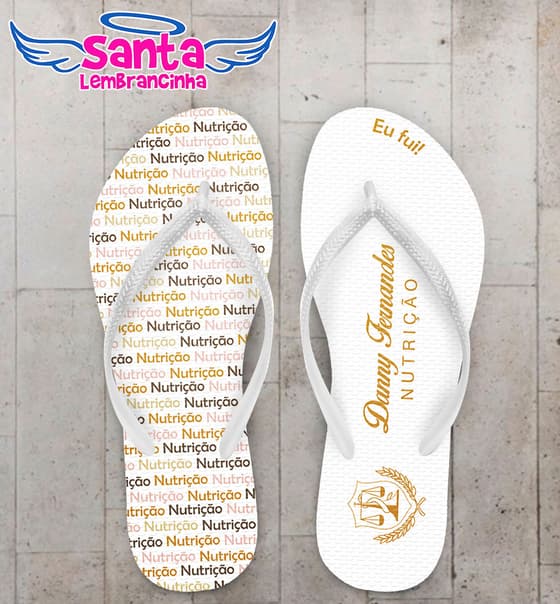 Chinelo Formatura Nutrição, Amarelo COD 3548
