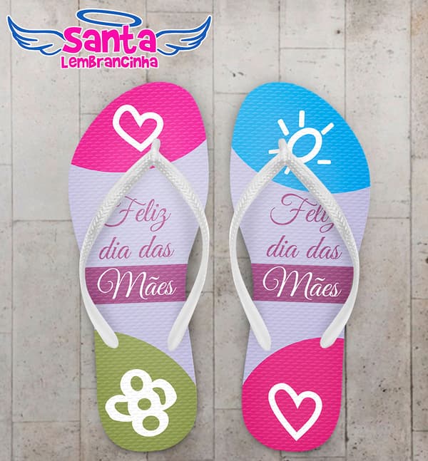 Chinelo Dia das Mães Personalizado COD 3360