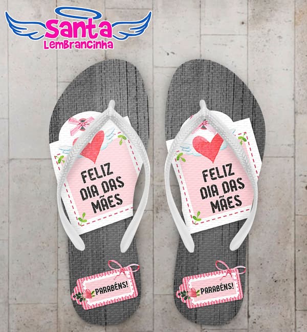 Chinelo Dia das Mães Personalizado COD 3365