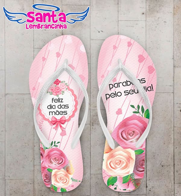 Chinelo Dia das Maes, Corações COD 3385