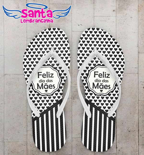 Chinelo Dia das Maes, Corações COD 3386