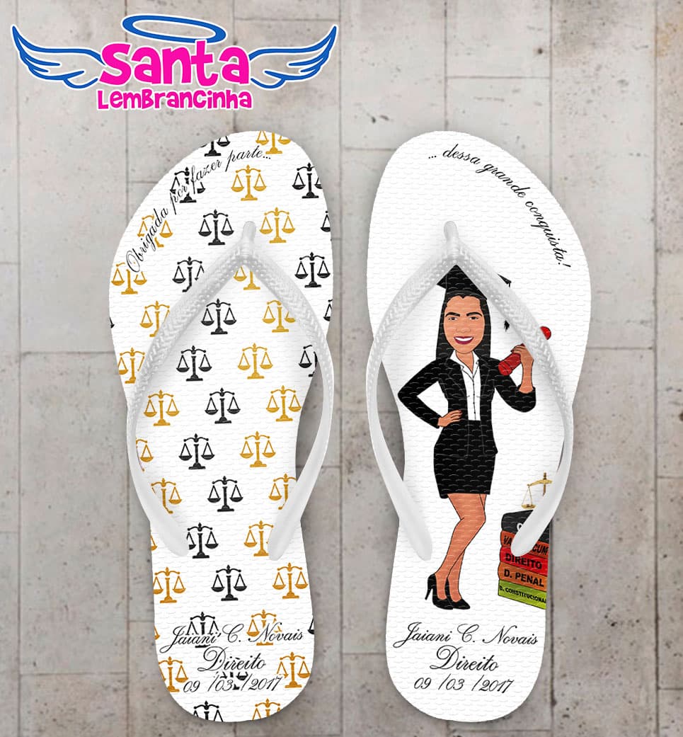 Chinelo Formatura Direito Balança COD 3389