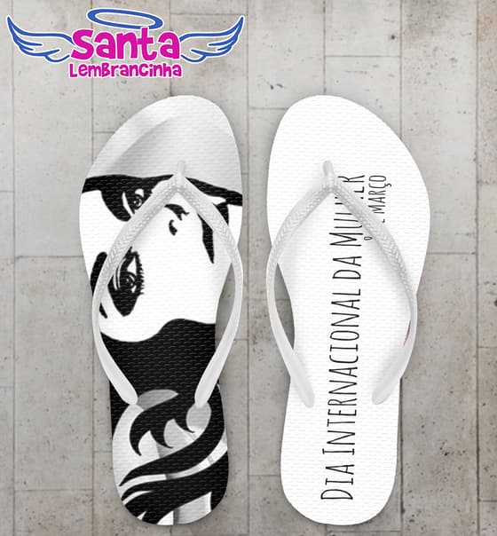Chinelo Personalizado Dia da Mulher COD 3320