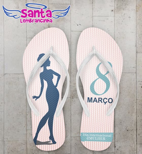 Chinelo Dia da Mulher COD 3321