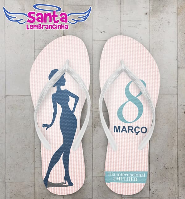 Chinelo Dia da Mulher COD 3321