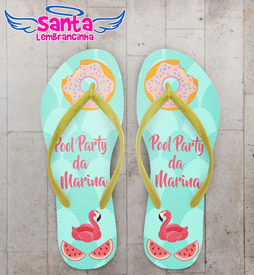 Chinelo Infantil Pool Party Flamingo COD 3578