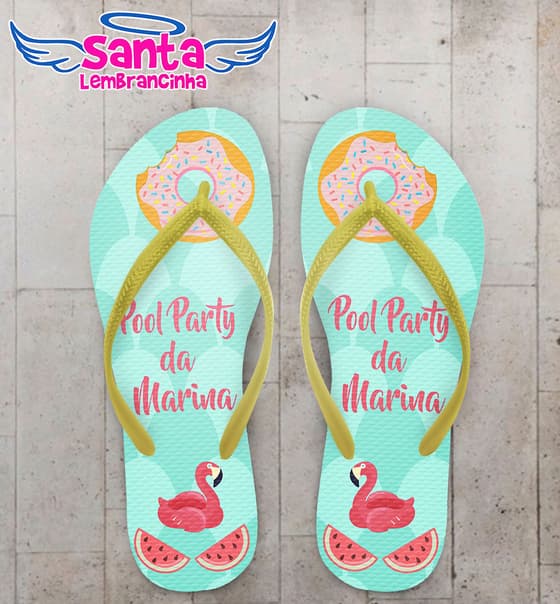 Chinelo Infantil Pool Party Flamingo COD 3578
