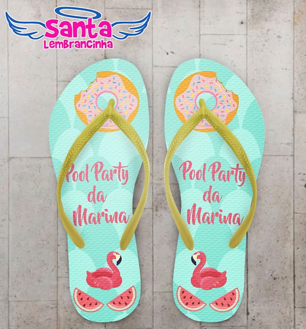 Chinelo Infantil Pool Party Flamingo COD 3578