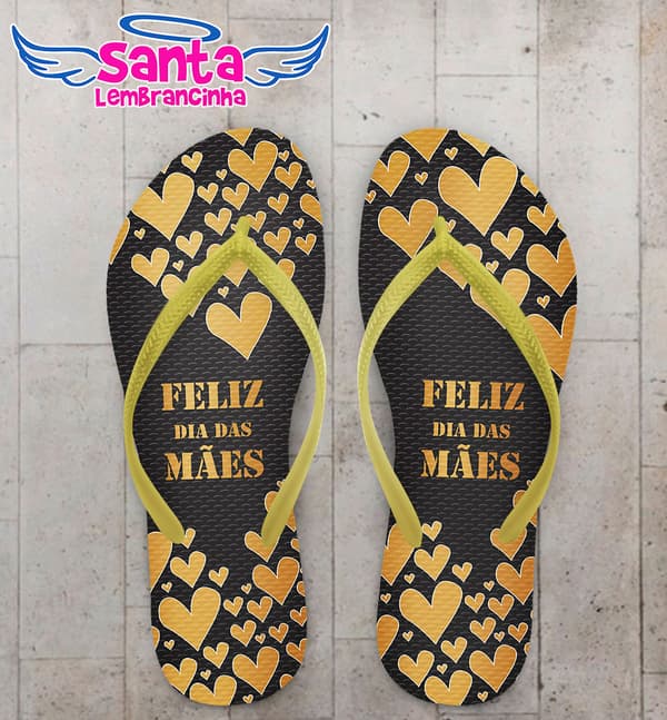 Chinelo Dia das Maes, Corações COD 3383