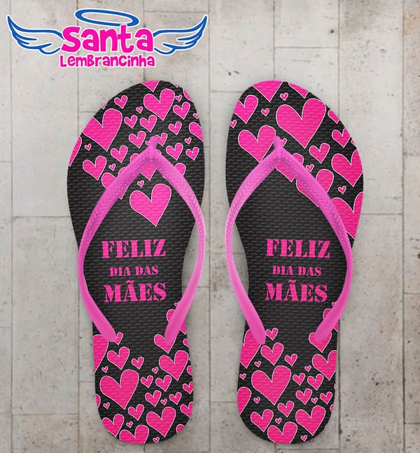 Chinelo Dia das Maes, Corações COD 3382