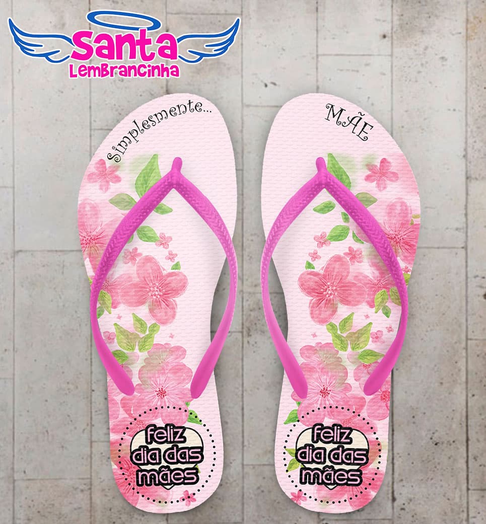 Chinelo Dia das Maes, Floral COD 3384