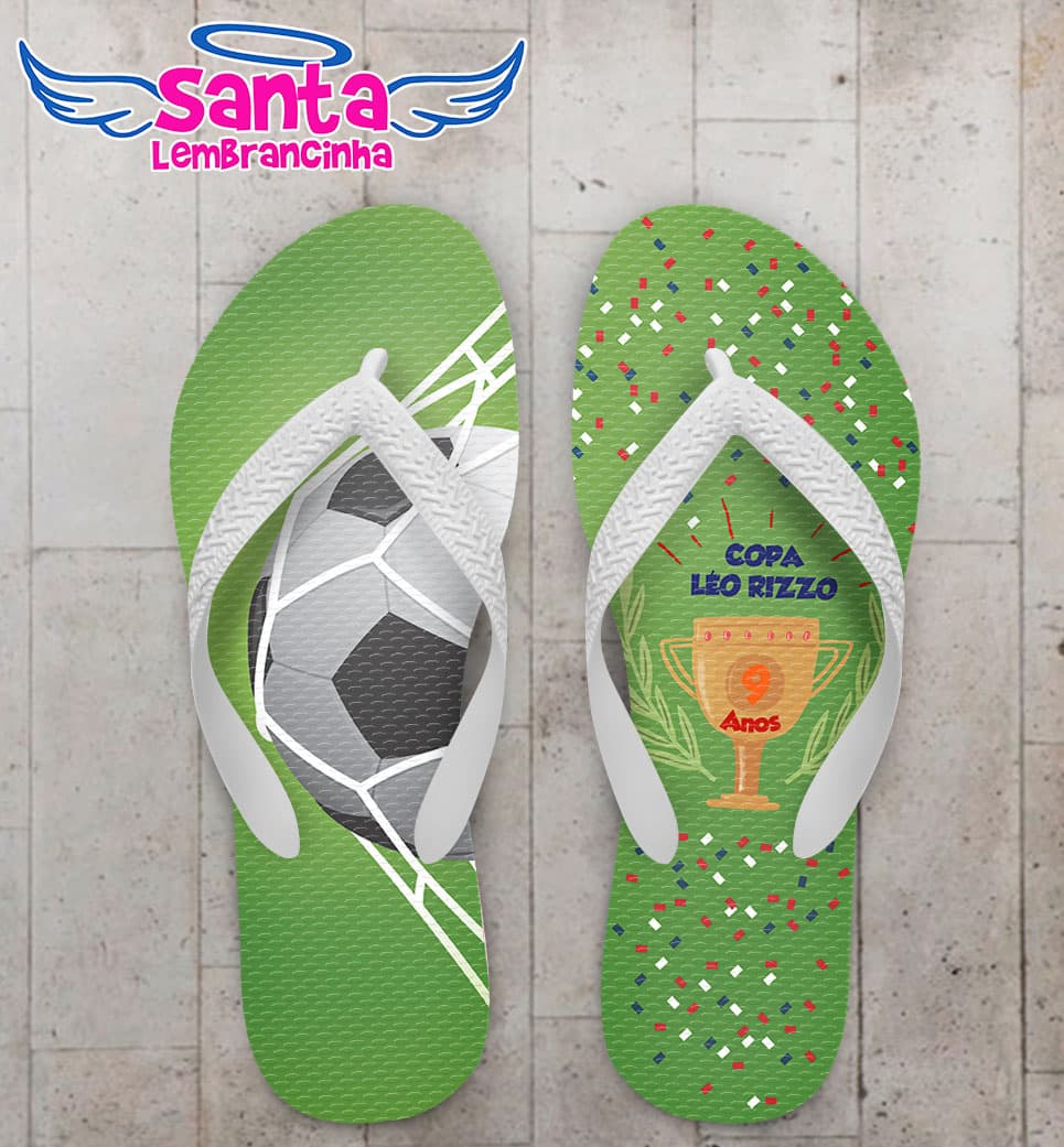 Chinelo Infantil Futebol Copa do Mundo COD 3695
