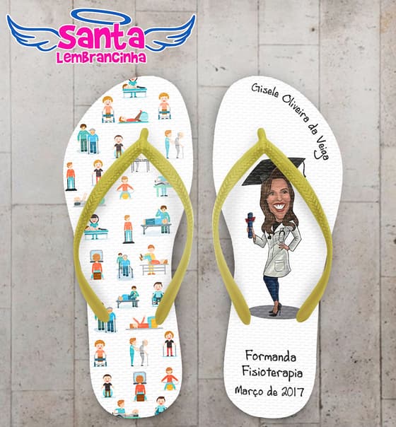 Chinelo Formatura Fisioterapia COD 3647