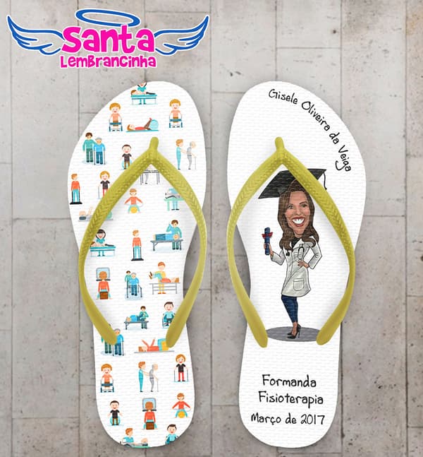 Chinelo Formatura Fisioterapia COD 3647