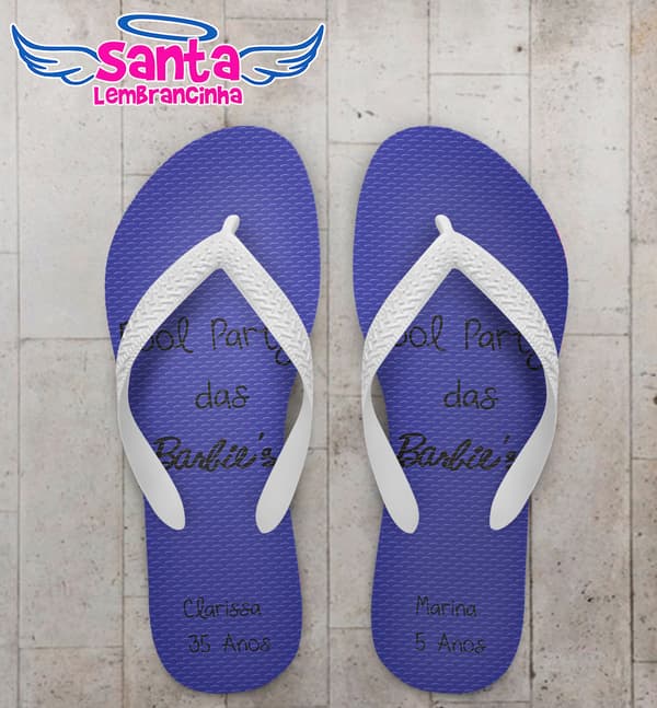 Chinelo Infantil Pool Party Babie Azul COD 3686
