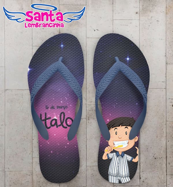 Chinelo Personalizado Menino COD 3758