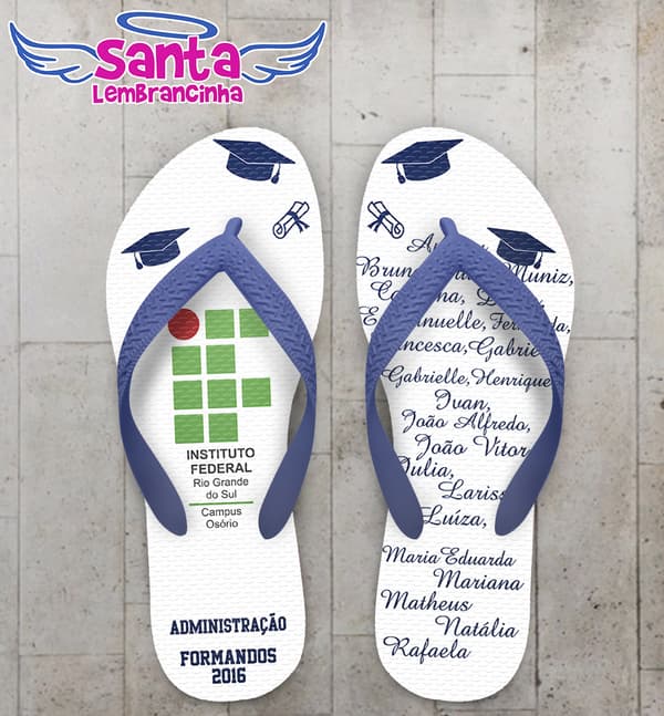 Chinelo Formatura Formandos Administração COD 3648